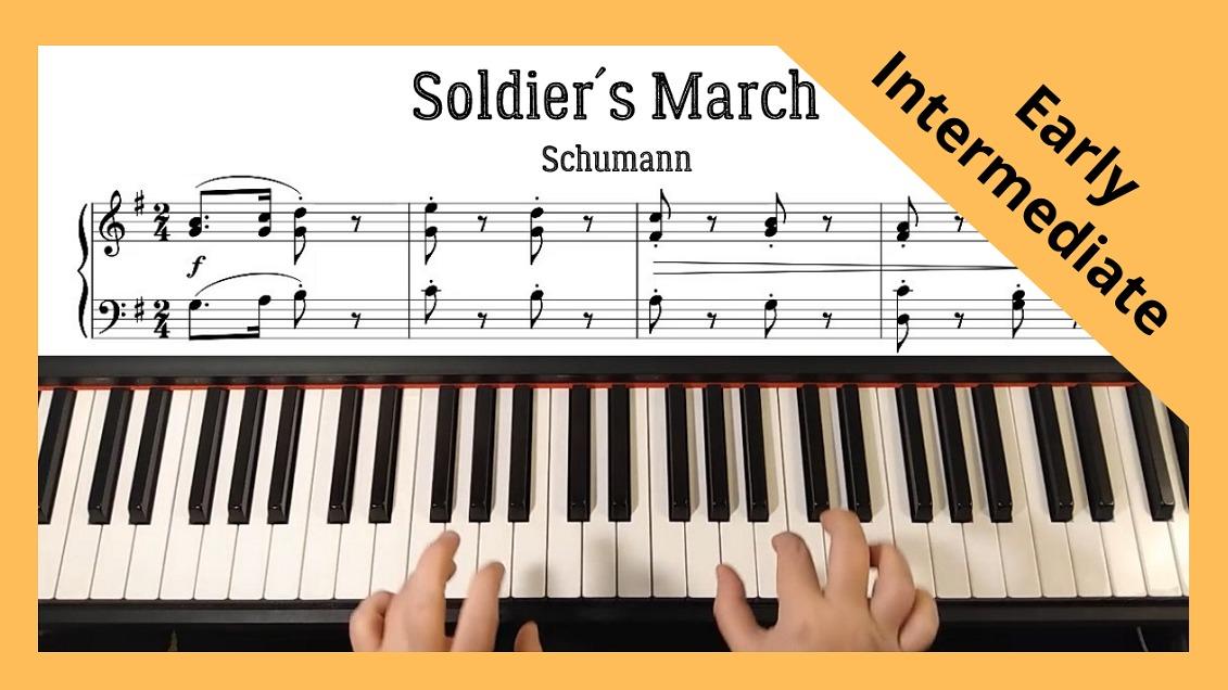 Schumann - Soldier´s March, piano (early intermediate level)