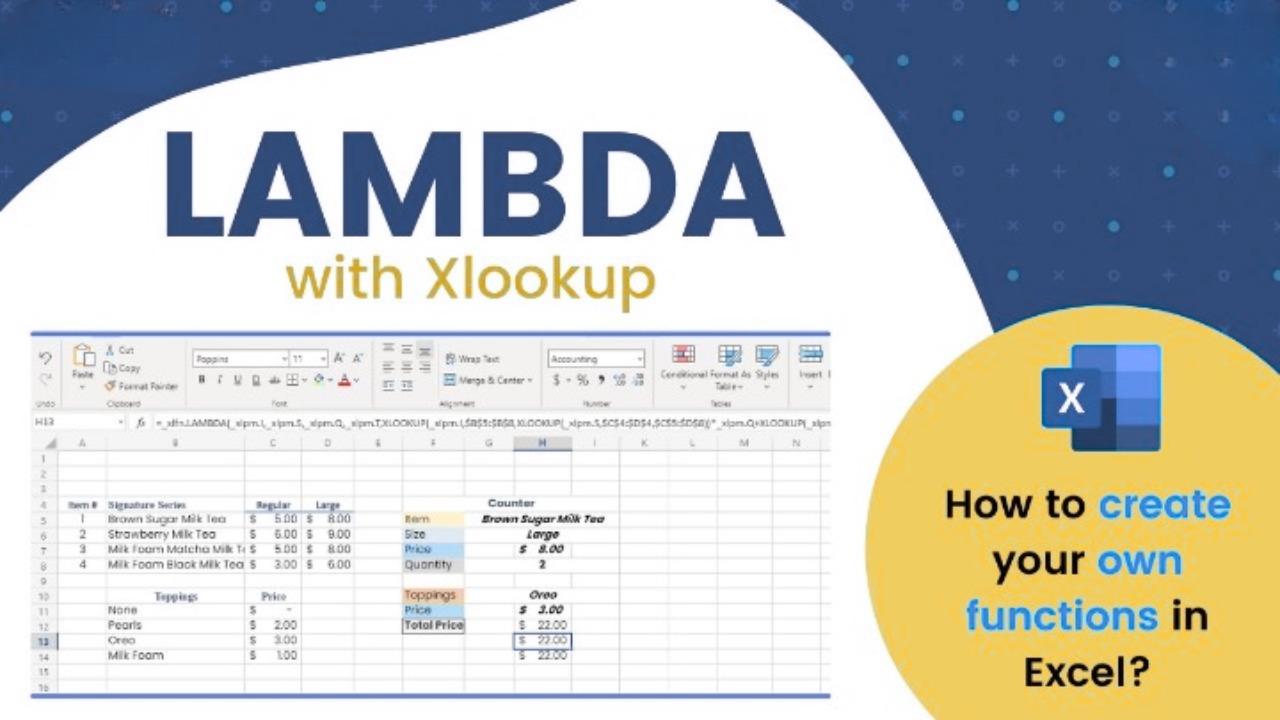 How to Use LAMBDA with XLOOKUP in Microsoft Excel