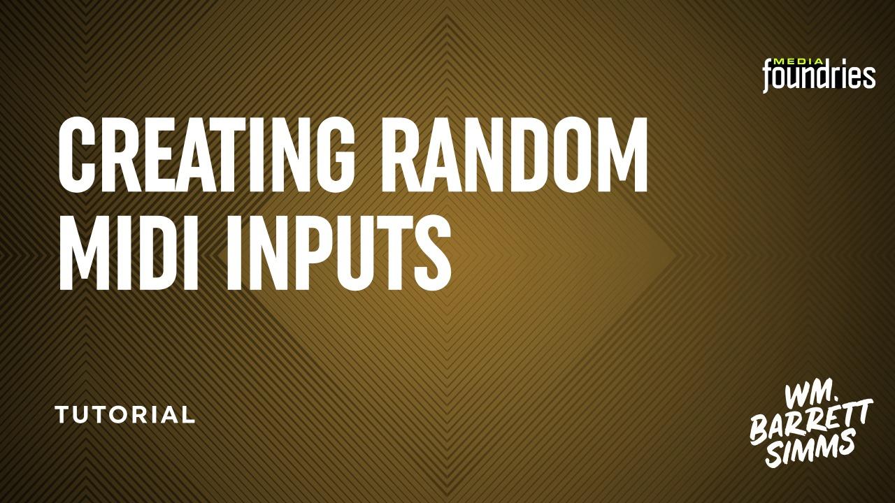 Creating Random Midi Inputs in Reaper