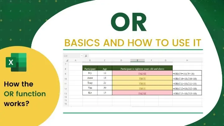 Introduction to the OR Function in Microsoft Excel