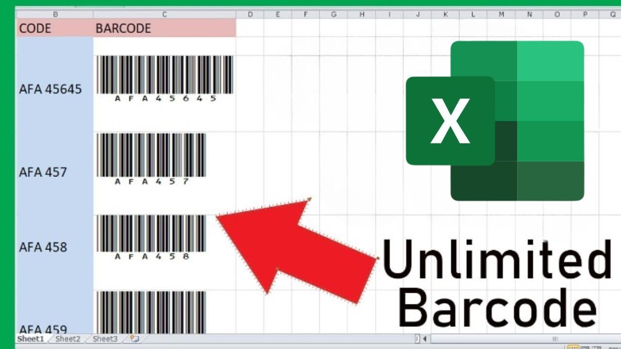 How to Create Bar Codes in Microsoft Excel