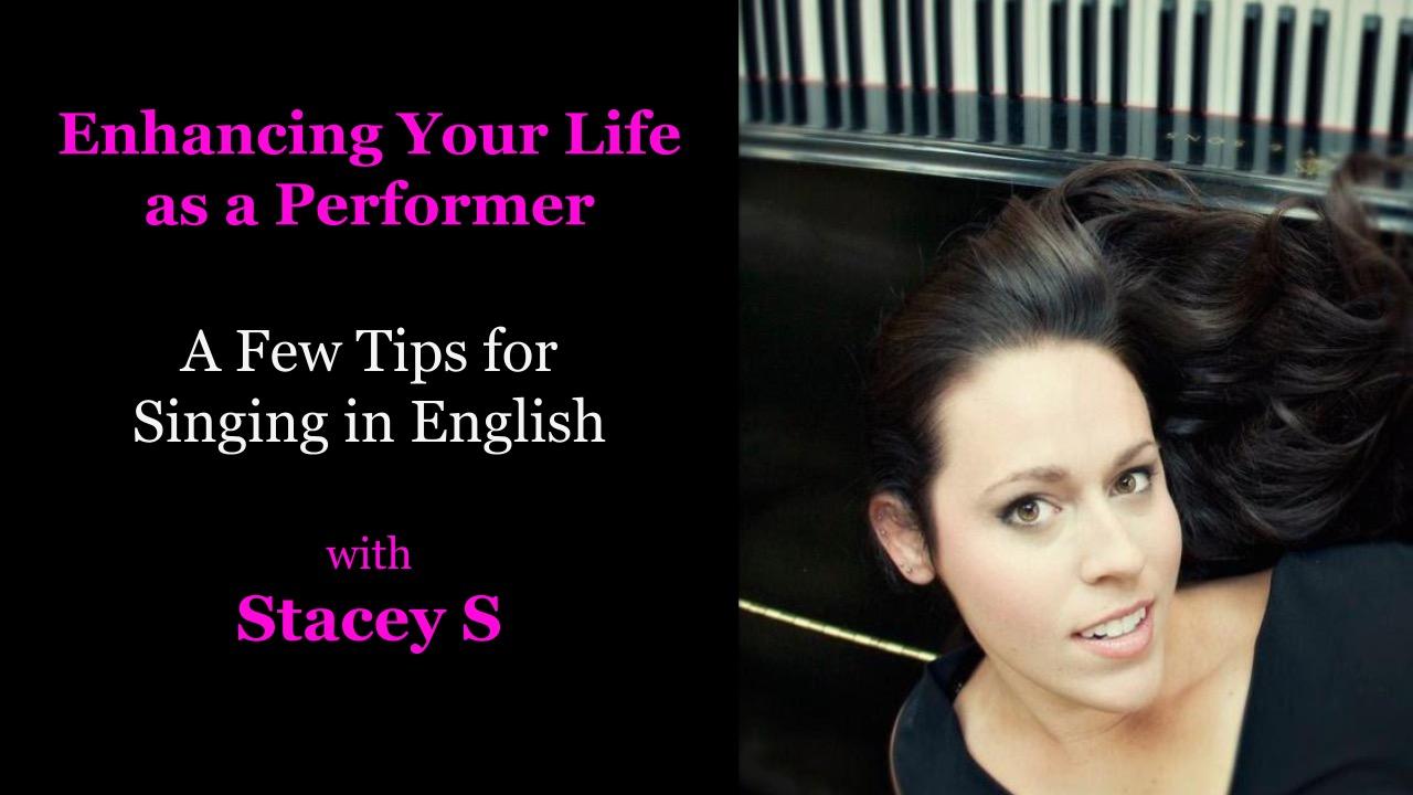 A Few Tips for Singing in English
