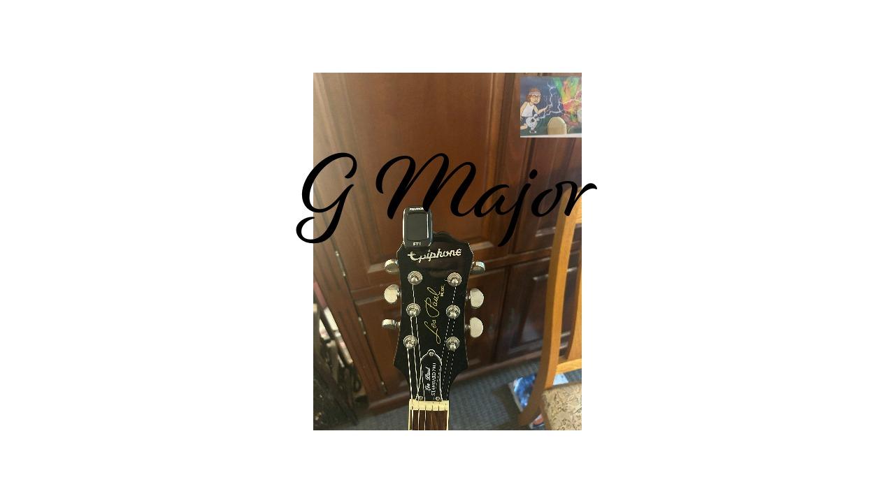 Finding the notes for the G major scale and G major triad.