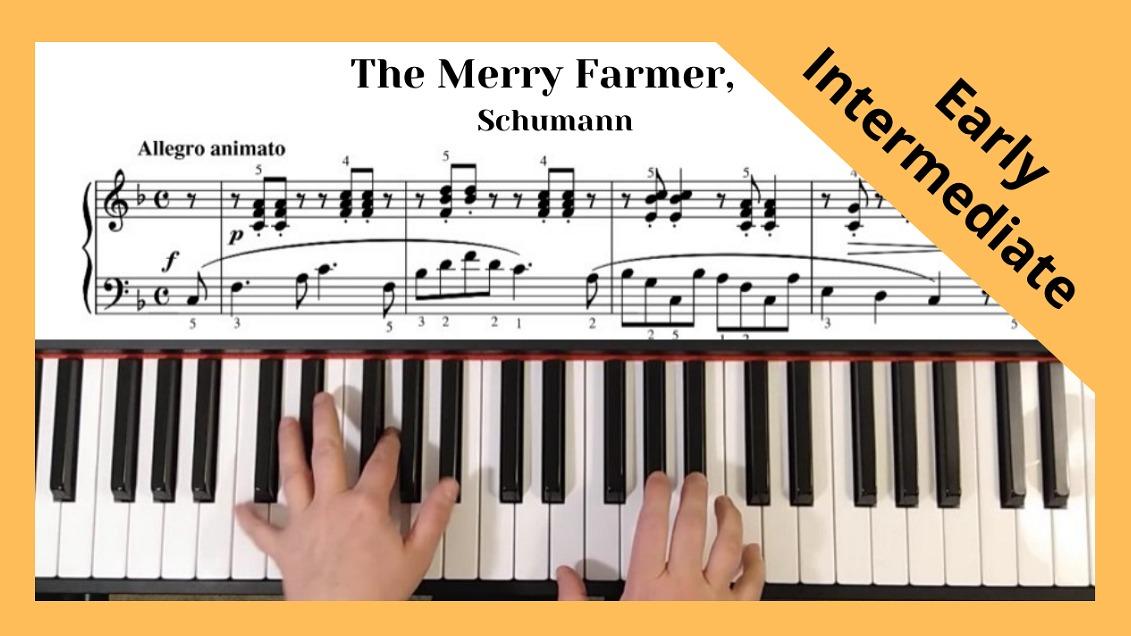 Schumann - The Merry Farmer, Op. 68, No. 10 (Early intermediate)
