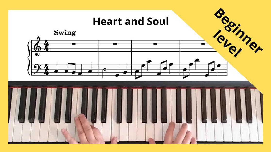 Heart and Soul - Piano Solo for beginners, Hoagy Carmichael