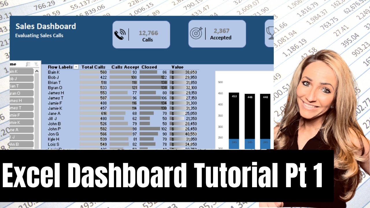 Excel dashboard tutorial part 1