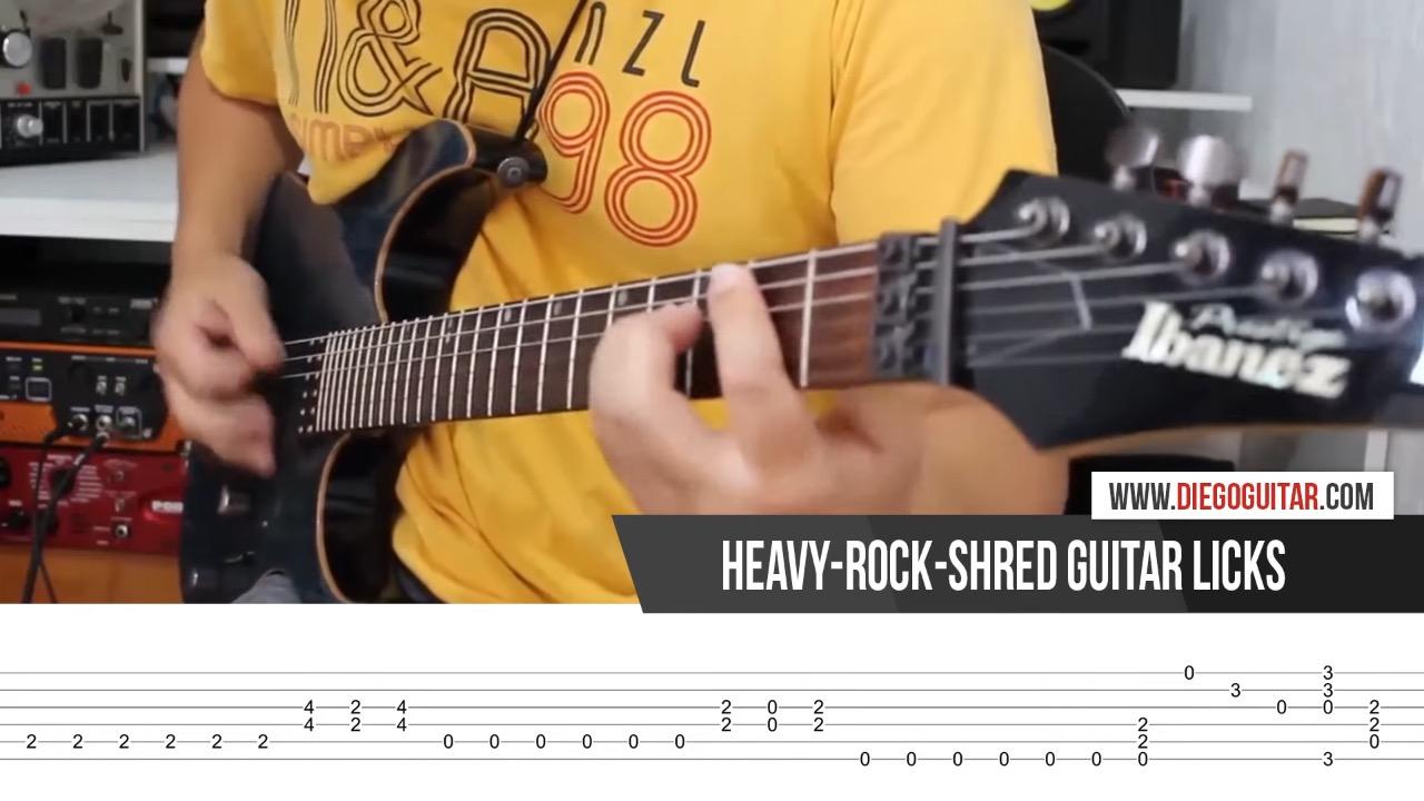 Heavy Metal Rock Shred Licks | Tab | Tutorial