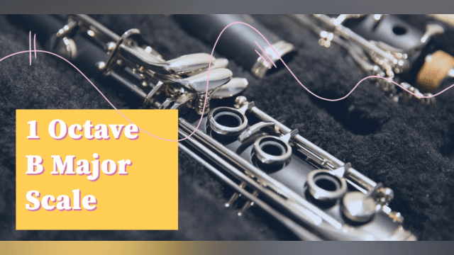 1 Octave B Major Scale