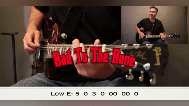 How To Play Beginner Guitar "Bad to The Bone"