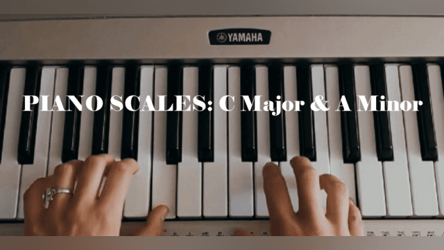 Piano Scale Practice: C Major and A Minor