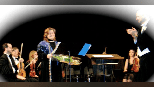 Playing "Syrinx" on Flute with Shannon!