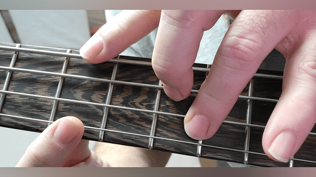 Two handed tapping exercise over the BASS guitar melody for the song "You Won’t Relent" by Cassandra Campbell