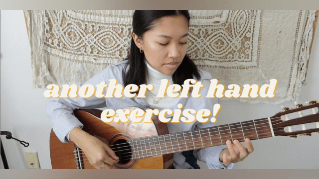 Warm-Up for the Left Hand - Horizontal Ladder Exercise