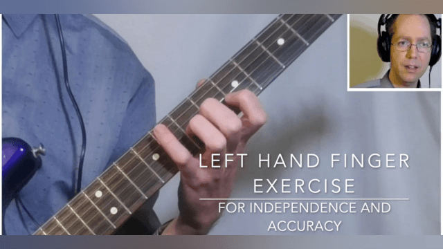 Left Hand Exercise for Finger Independence and Accuracy on Guitar