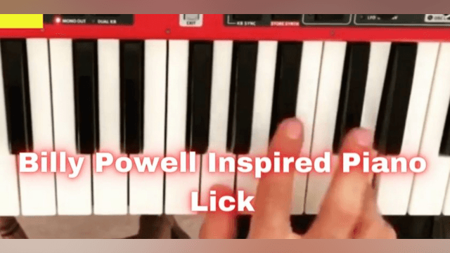 Billy Powell Inspired Country Rock Lick in D Major