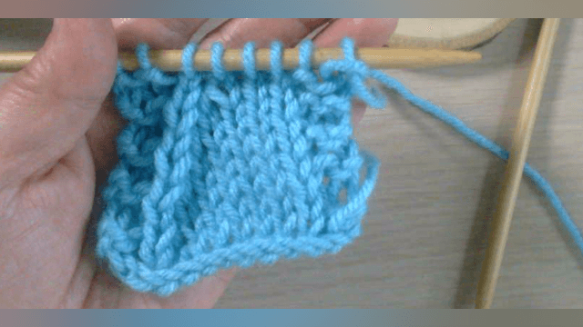 Knitting Decrease - k2tog
