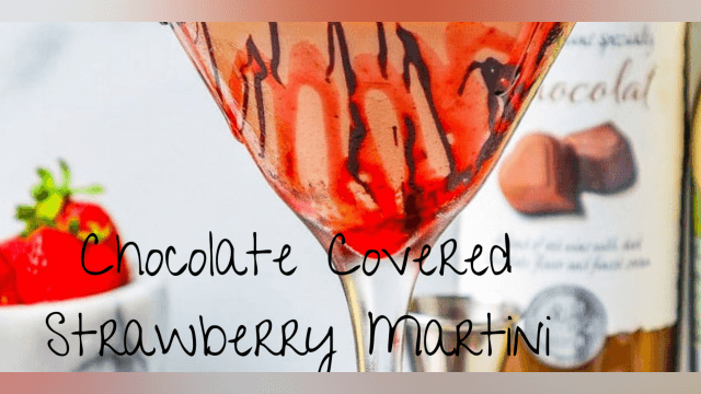 How to make a Chocolate Covered Strawberry Martini