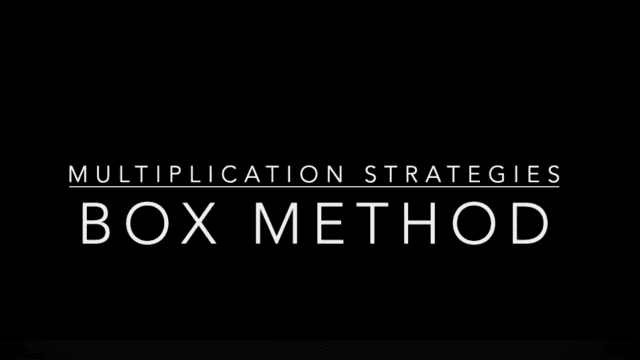 How to Multiply: Box Method Multiplication