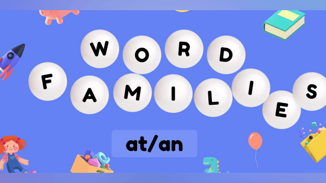 Word Families, at/an