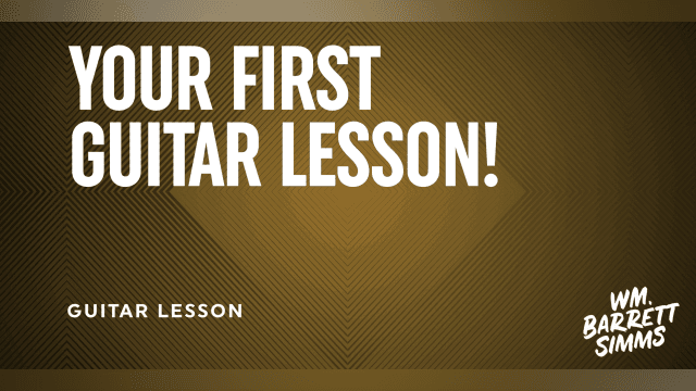 Your First Guitar Lesson