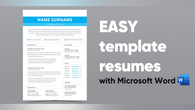 Create a Resume Using Microsoft Word