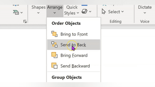Order Objects on a PowerPoint Slide