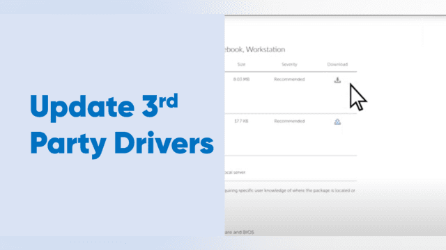 How to update 3rd party drivers