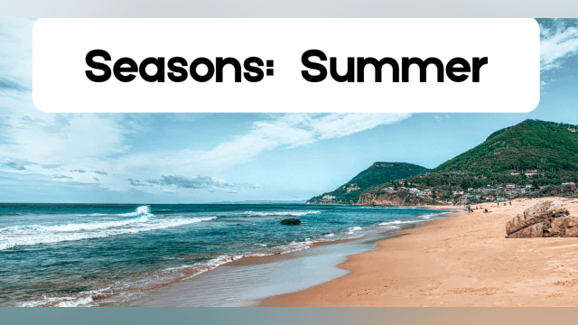 Seasons: Summer An ESL Read Aloud Book and Flashcards About Summer