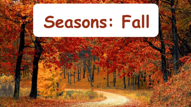 Seasons: Fall An ESL Read Aloud Book and Flashcards About Fall