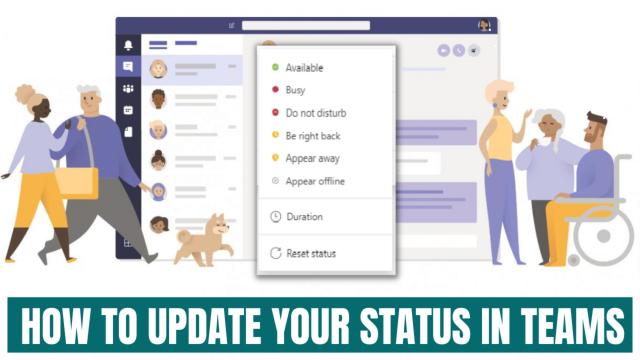 How to update your status in Microsoft Teams