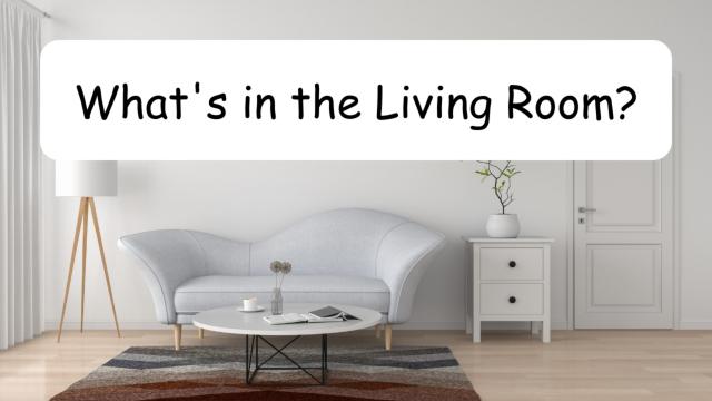 What's in the Living Room:  An ESL Read Aloud Book and Flashcards About Things in the Living Room