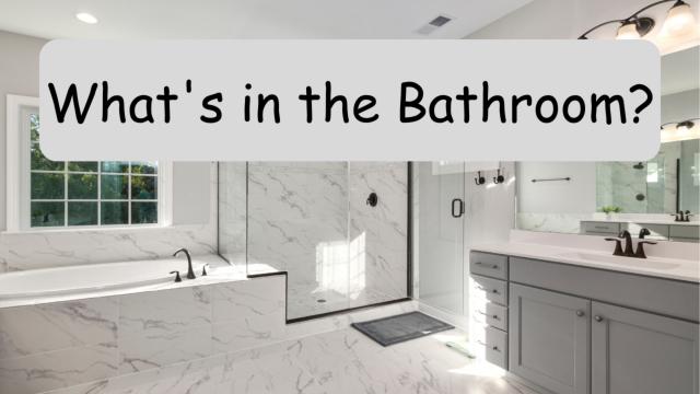 What's in the Bathroom? An ESL Read Aloud Book and Flashcards About Things in the Bathroom
