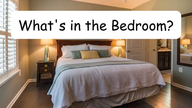 What's in the Bedroom:  An ESL Read Aloud Book and Flashcards About Things in the Bedroom