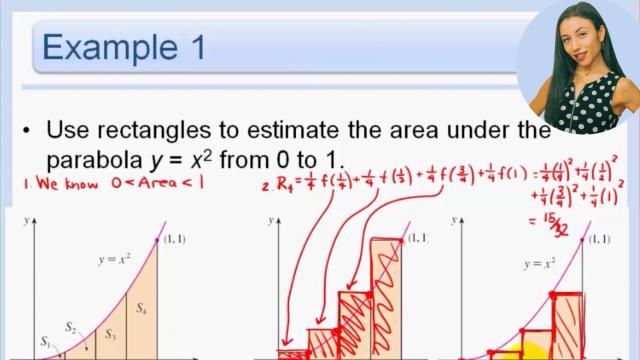 Areas & Distances: Riemann Sums, Right Endpoints/Left Endpoints/Midpoints