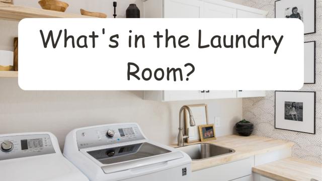 What's in the Laundry Room:  An ESL Read Aloud Book and Flashcards About Things You See in the Laundry Room