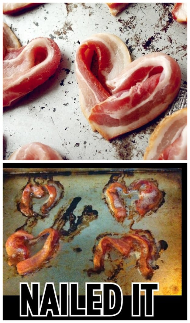 bacon hearts pinterest fail