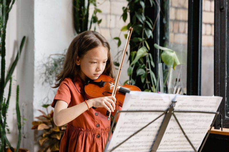 girl playing violin - how much do violins cost