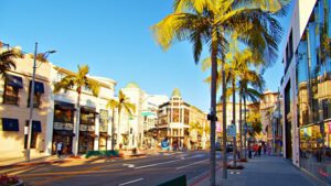 A view of Rodeo Drive in California