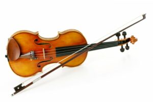 Picture of an orangey violin