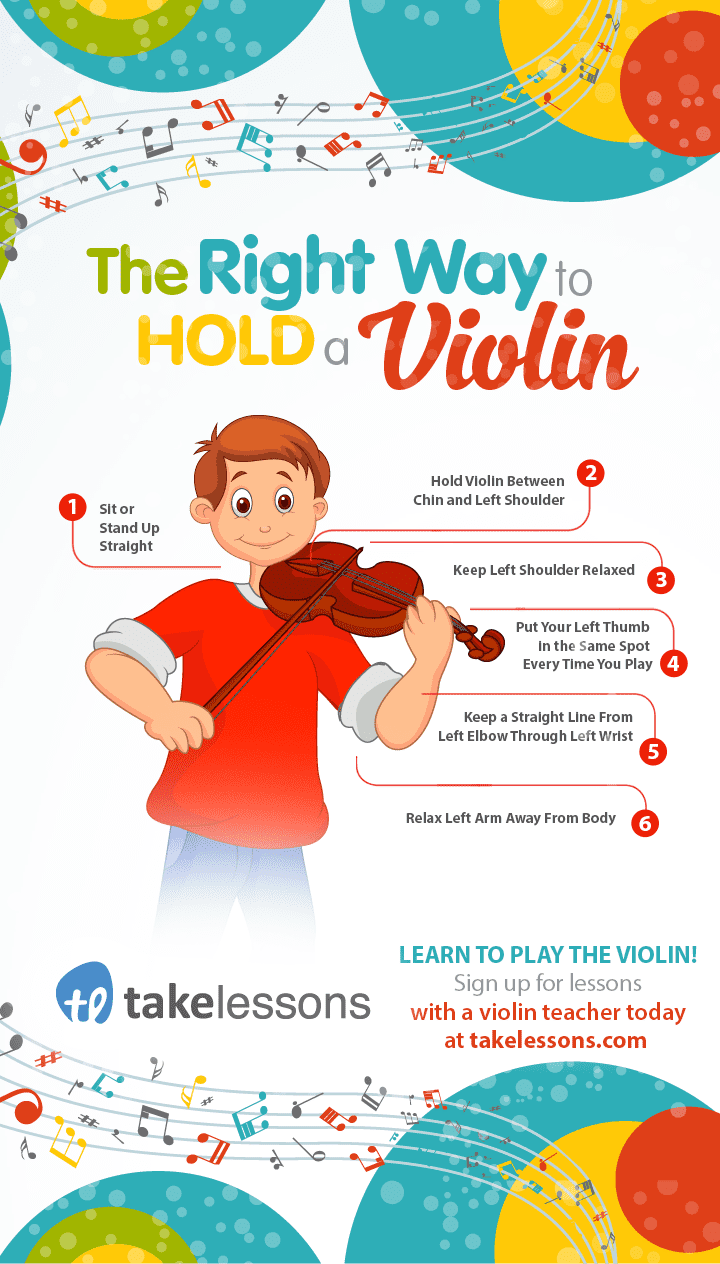 how to hold a violin