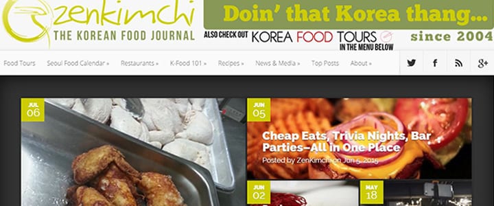 Korean food blogs
