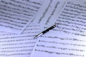 sheet music with major and minor keys