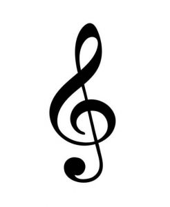 Notation du Piano  treble clef symbol treble chef notes for piano
