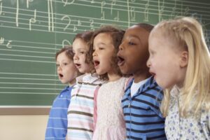 Children singing together