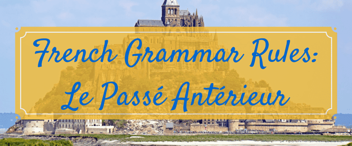 French Verbs and Grammar: Le Pass� Ant�rieur