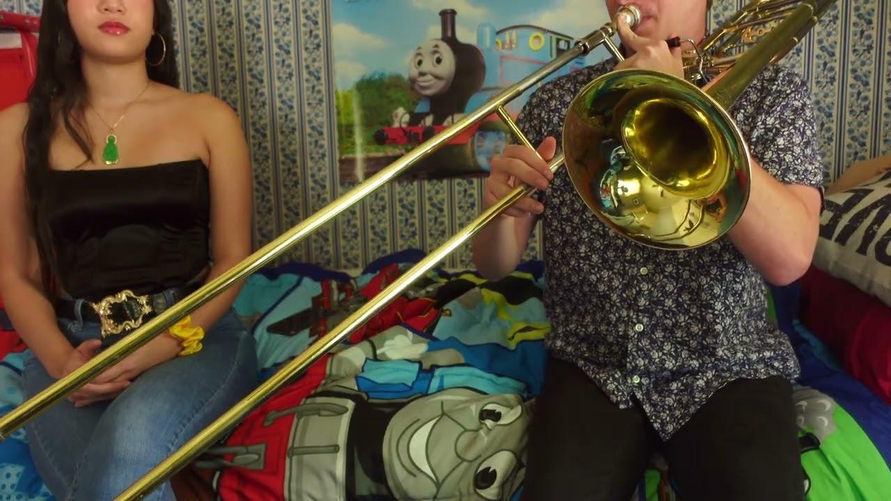 When you only know 5 notes on trombone, but you got to impress your crush