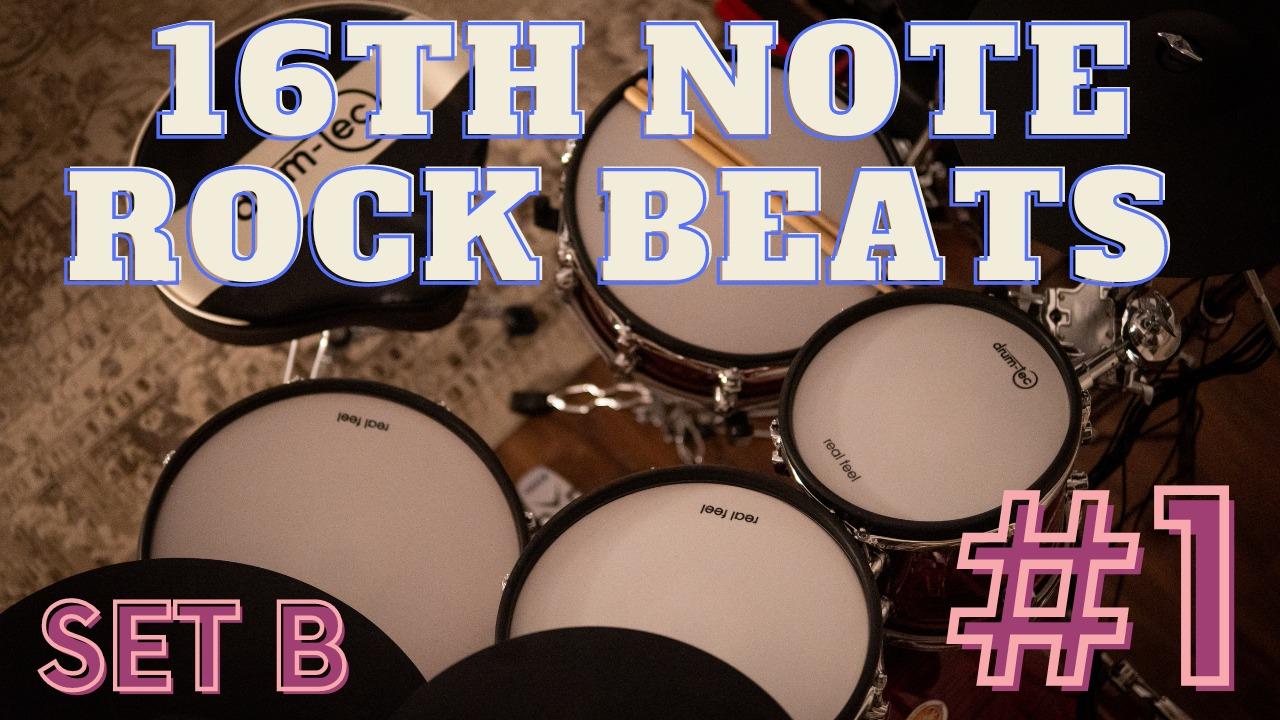 16th Note Rock Beats #1