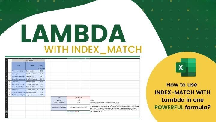 How to Use LAMBDA with INDEX MATCH in Microsoft Excel