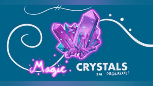 How to Paint MAGIC CRYSTALS in Procreate!